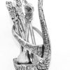6pcs/Set Cute Little Creative Swan Fruit Coffee Spoon Rack Tableware Set Dessert Spoon Duck Shaped Stand