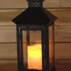 Flameless LED Candle Lantern & Holder with Profited LED Candle - White - Image 4