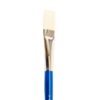 Bristle White B-48 Long Plat Oil Color Brush 12