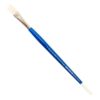 Bristle White B-48 Long Plat Oil Color Brush 8