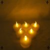Pack of 6 Flickering LED Battery Operated Tea Light - Image 5
