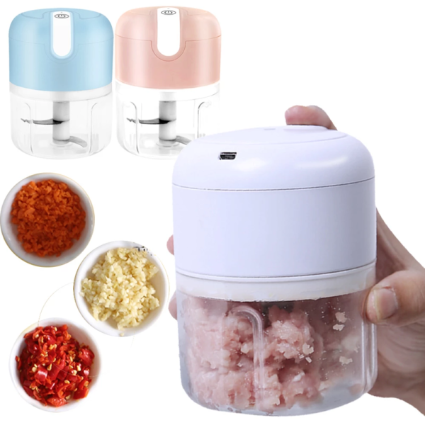 Mini Electric Food Chopper Wireless Electric Garlic Processor Cooking Cutting Machine Vegetable Food Grinder Kitchen Tools - Image 3