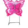 Butterfly Design Table Clock With Pendulum - Pink