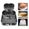 Three piece pizza tray, bread cake tray Baking Tray Lace Baking Bottom Mold Household Oven Making Pizza Cake Bread Tray Black