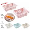 Adjustable Fridge Storage Basket Expandable Fridge Storage Rack Plastic Fridge Space Saver Food Organizer Tray - Image 4