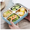 Stainless Steel Bento Lunch Box 4-Compartment Detachable Insulation Tray