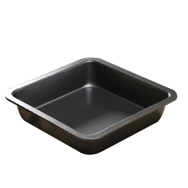 One piece pizza tray, bread cake tray Baking Tray Lace Baking Bottom Mold Household Oven Making Pizza Cake Bread Tray Black - Image 4