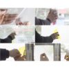 Flower Design Electrostatic Privacy Glass/Window Film, 1 x 3 feet price wall or cabinet paper - Image 3