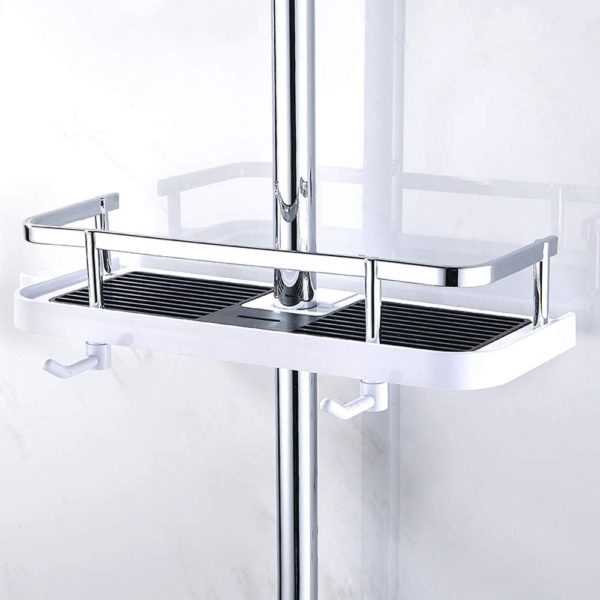 Bathroom Shower Shelf Caddy for Shampoo Shower Rail Bathroom Organiser Rack Shampoo Holder - Image 4