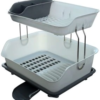Premium Double Layer Drain Dishes Kitchen Storage Rack – Multicolour - Image 5