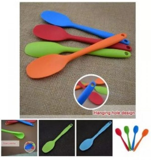 Silicone Mixing Spoon With Hygienic Solid Coating - Image 3