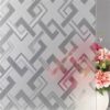 Flower Design Electrostatic Privacy Glass/Window Film, 1 x 3 feet price wall or cabinet paper