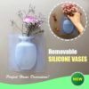 Silicone Flower Vase Samll Removable Portable Self-Adhesive Wall Mount Vase Sticker for Wedding Festival Party Home Office Decoration - Image 2