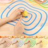 1 pcs Food Cutting plastic Chopping Board plate cut Flexible silicone cutting Board Cutting Mat Prevent Cross Contamination Size 20 x 14 CM
