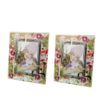 Photo Frames 4 x 6 made of Tempered Glass Set of 2 - White