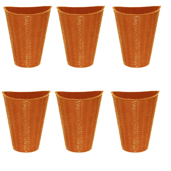 Pack of 6 decent flower pot Size 6 Inches For Indoor Outdoor Plants - Image 2