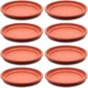 16 inch Pack of 8 Terra Cotta Round Plant Saucer Drip Trays Garden Pot Base