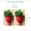 Pack of 2 Plastic wall hanging Pot 7.5 inch size for gardening and decoration Lajawab Brand