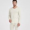 Two pieces set woolen thermal suits / fleece inside suit for men's in full sleeves + pajama