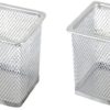 Square Pen Organiser - Silver - Image 2