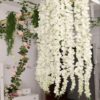 pack of 2 x 3 heads White Wisteria Garland Hanging Flowers