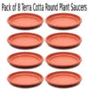 Pack of 8 Terra Cotta Round Plant Saucer Drip Trays Garden Pot Base 16 inch