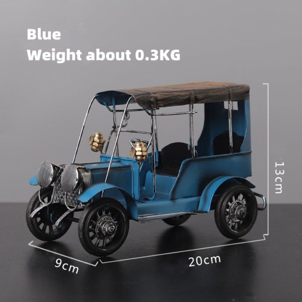 Vintage Cars Handicraft Classic Car Model Vintage Car Figurine Home Decor Creative Office Decoration - Image 2