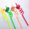 Plastic Reusable Fruit Straws Drinking Straws Birthday Party – Pack of 4 - Image 3