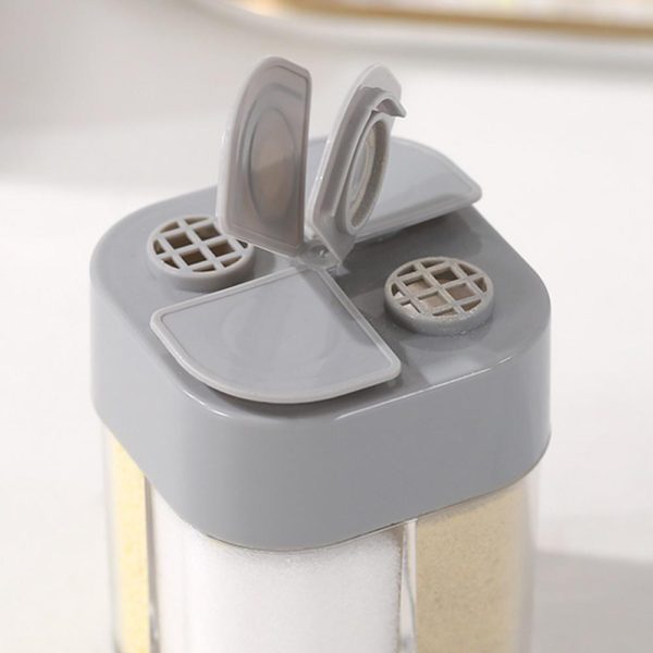 Salt And Pepper Shakers 4-Compartments Spice Dispenser - Image 2