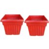 Pack of 6x 8 inch square pot decent design dia 8 inch, height 6 inch - Image 2