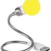 Usb Powered Led Night Bulb - yellow