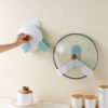 Wall hanging adjustable folding pot cover frame household kitchen hook cutting board storage rack storage rack shelf