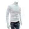 Pack of 3 Men Premium High Neck Full Sleeve Pullover Stretchable Polyester Nylon Lycra T-Shirt Turtleneck Tops Sweatshirt - Image 2