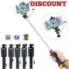 Selfie Stick Monopod for iPhone 6 6s Plus 5s SE 4s Palo Selfie Stick For Samsung Note 9 8 S9 S8 Plus S7 edge s6 s5 Xiaomi Infinix redmi Huawei HTC Sony Android Wired Selfie