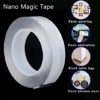 Ivy Grip Tape Magic Tape Double Sided Tape Nano Tech Magic Tape Multipurpose Removable Clear Gel Grip Tape Washable Transparent Adhesive Mounting Tape for Wall Paste Photos and Posters Fix Carpet Mats Paste Items - Image 2