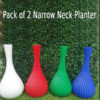 Pack of 2 Narrow Neck Artificial Flower Plant 10 inch size
