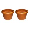 Pack of 3 Huge Flower Pot with tray for all sizes plants and flower growing outer dia 12 inch, height 10 inches - Image 3