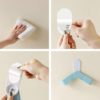 Wall hanging adjustable folding pot cover frame household kitchen hook cutting board storage rack storage rack shelf - Image 4