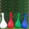 Pack of 2 Narrow Neck Artificial Flower Plant 10 inch size - Image 2