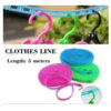 5m Portable Clothesline Rope Indoor Outdoor Clothes line Plastic Wind-proof Fence Type Anti-skid Dryer Clothes Line Hanger - Image 3