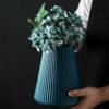 Pack of 1 Flower Vase Decoration Home Plastic Vase Flower Pots Bottle Neck diamond pattern