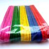 Colorful Popsicle Ice Cream Stick for art work - Large Ice Cream Sticks For Craft - 1 Packet ( 50 Pcs )