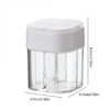 Salt And Pepper Shakers 4-Compartments Spice Dispenser - Image 9