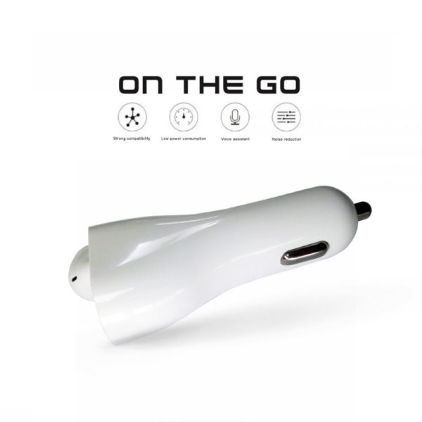 2 IN 1 Vehicle Bluetooth Headset Mini Wireless 5.0 Sport Hands Free Earphone USB+Car Charger Headphone - Image 5