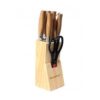 Set Of 8 - Knives Set With Wooden Holder