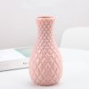 Pack of 2 Flower Vase Decoration Home Plastic Vase Flower Pots Bottle Neck diamond pattern - Image 3