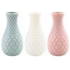 Pack of 2 Flower Vase Decoration Home Plastic Vase Flower Pots Bottle Neck diamond pattern - Image 4