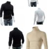 Pack of 3 Men Premium High Neck Full Sleeve Pullover Stretchable Polyester Nylon Lycra T-Shirt Turtleneck Tops Sweatshirt - Image 4