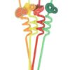 Plastic Reusable Fruit Straws Drinking Straws Birthday Party – Pack of 4 - Image 6