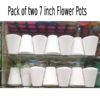 Pack of two 7 inch Flower Pot for Artificial and Natural Flower Growing Indoor & Outdoor